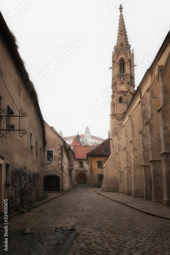 Canvas Print Bratislava, Slovakia- walk in the old city of Bratislava, view of the city