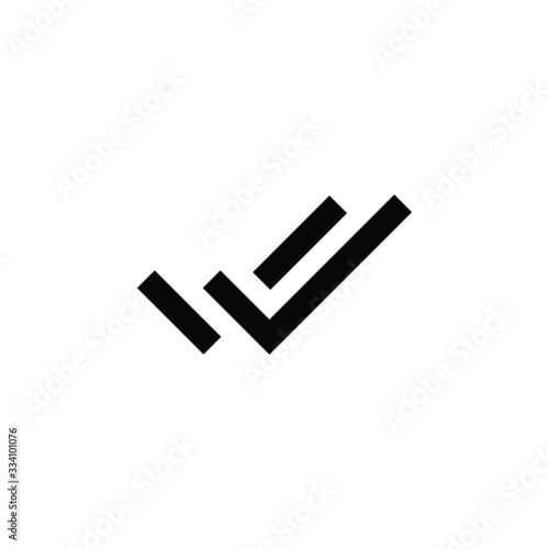 double tick vector icon