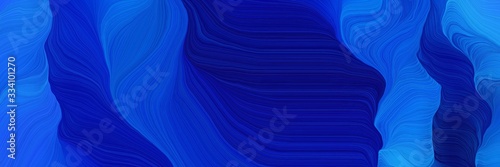 energy colorful curves style with dark blue, dodger blue and navy blue colors © Eigens