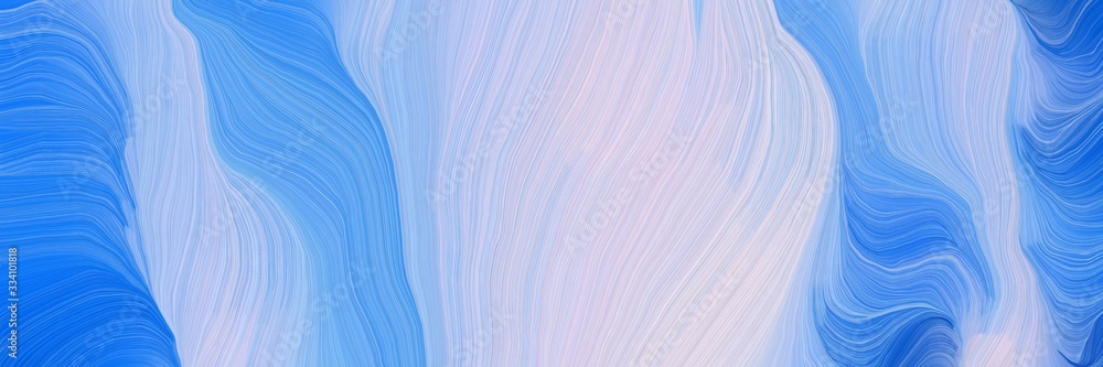 Fototapeta motion decorative waves backdrop with light steel blue, dodger blue and corn flower blue colors