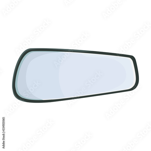Rear view mirrors vector icon.Cartoon vector icon isolated on white background rear view mirrors.