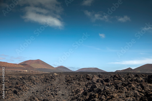 volcanic landscape Timanfaya National Park lanzaorte