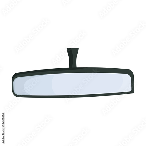 Rear view mirrors vector icon.Cartoon vector icon isolated on white background rear view mirrors.