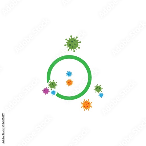 virus and bacteria icon vector illustration design