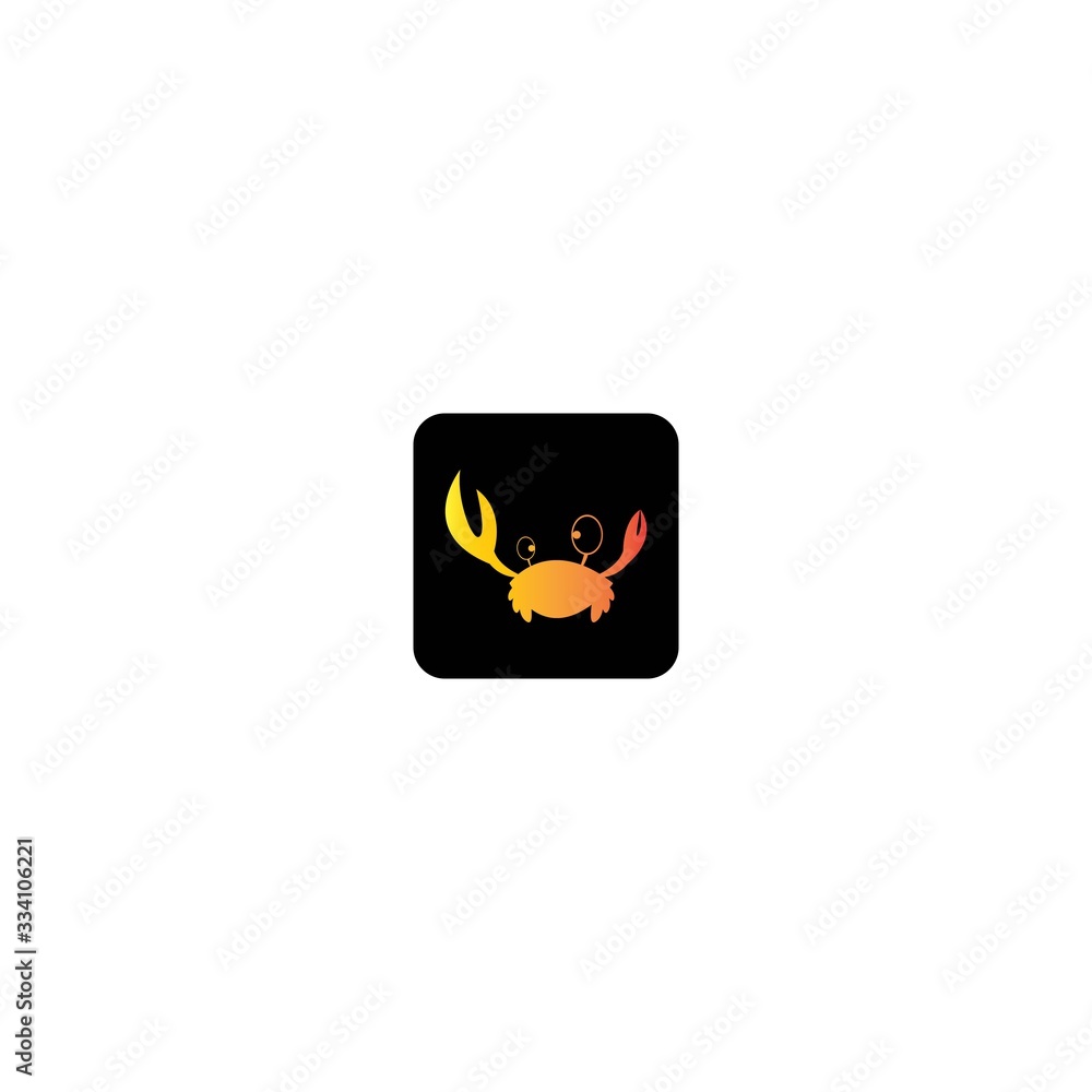 Crab logo template vector icon design Crab logo template vector icon design