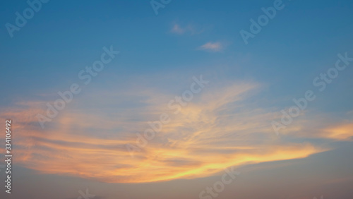Clouds and sky at sunset © pannipa