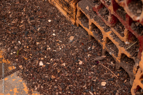 Earth Next to Bricks