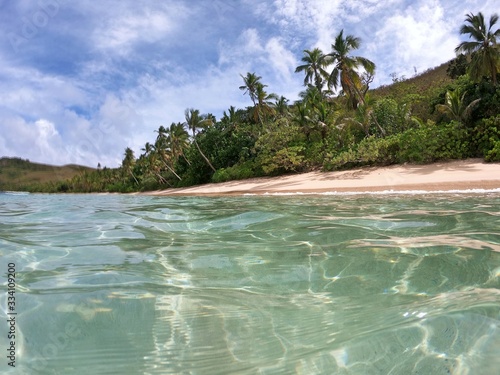Tropical beach at Waya island Fifi