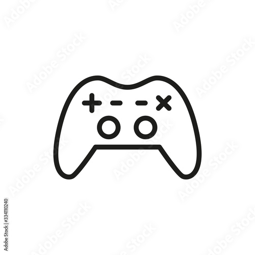 Simple gamepad line icon.