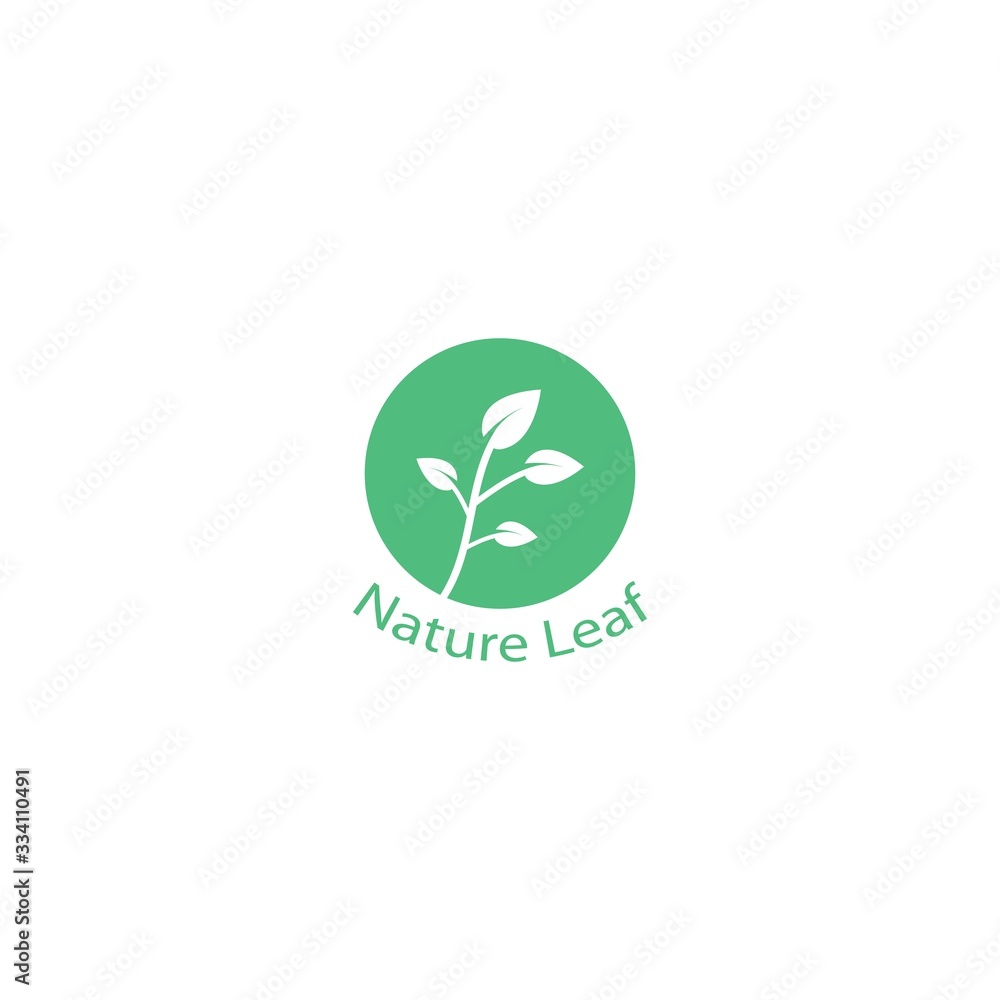 Nature leaf vector template icon design Nature leaf vector template icon design