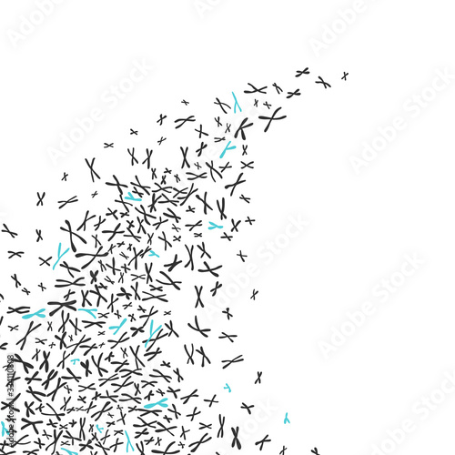 Background with xy chromosomes black on white