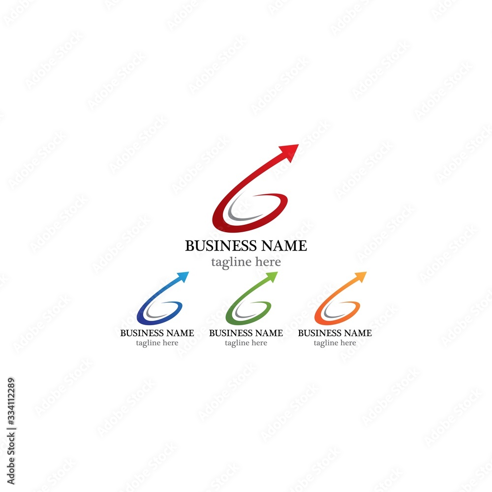 Obraz premium Arrows vector illustration icon logo template design