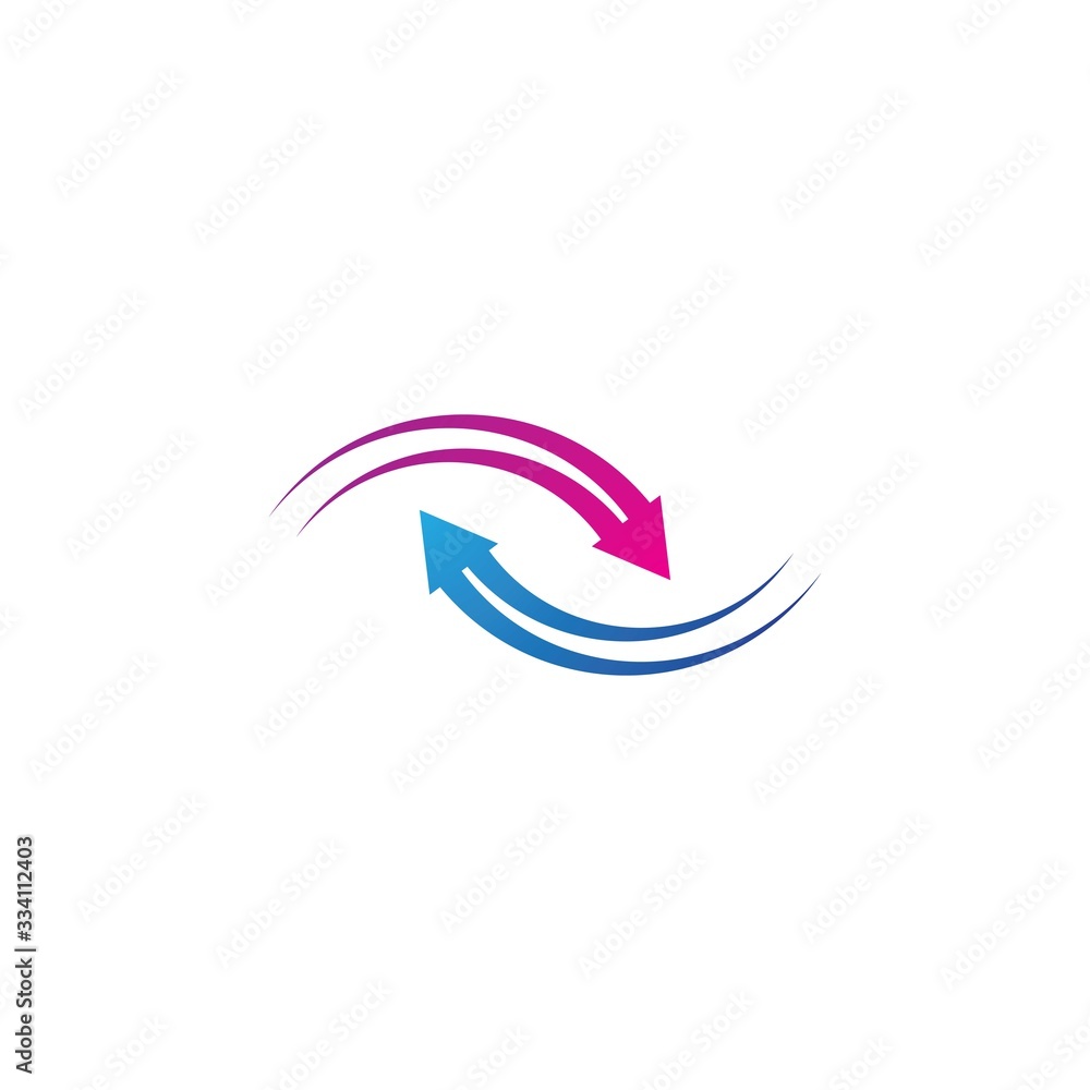 Arrows vector illustration icon logo template design Arrows vector illustration icon logo template design