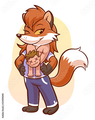 Fox dressed in human
