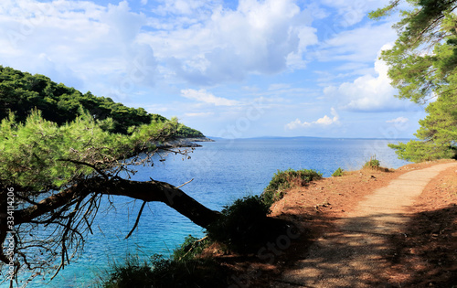 hiking to Vale Skura beach, Losinj, Croatia