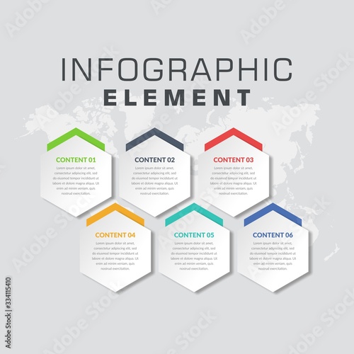 Infographic Vector Template Business Marketing with Icons  and Numbers