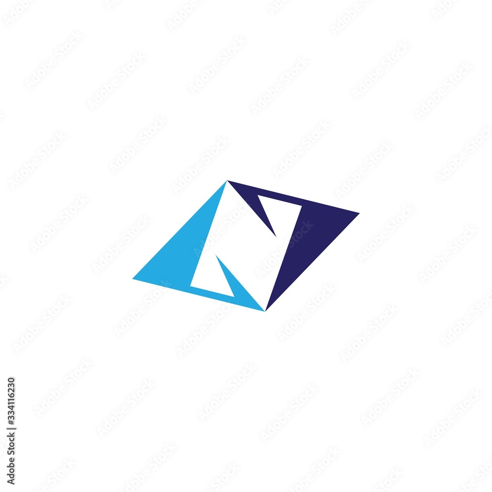 N Letter logo business template vector icon N Letter logo business template vector icon