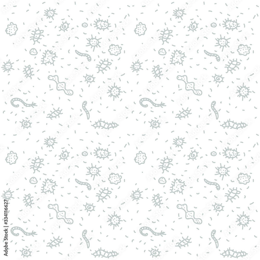 monochrome viruses pattern illustration concept monochrome viruses pattern illustration concept