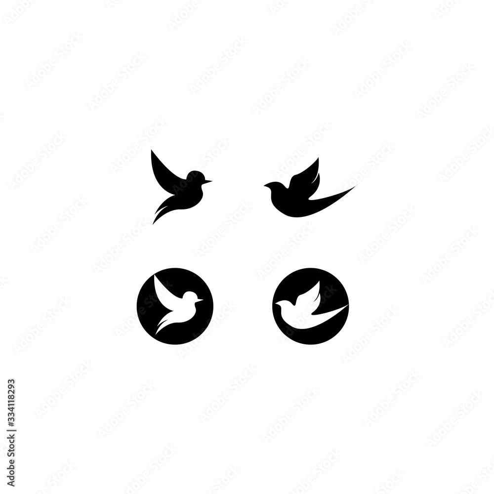 Bird logo template vector icon design Bird logo template vector icon design