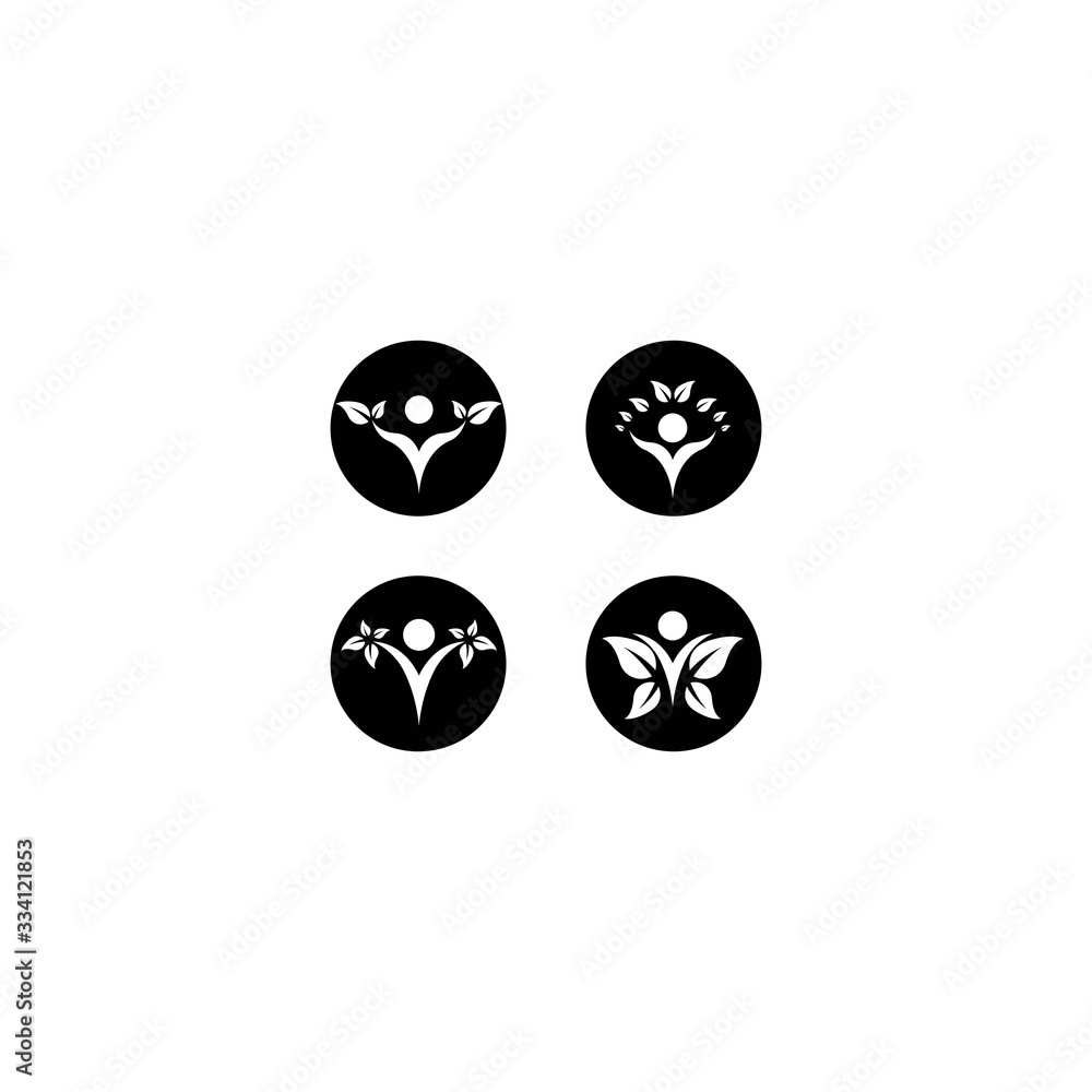 Healthy logo template vector icon design Healthy logo template vector icon design