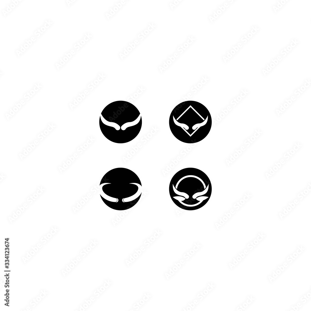 Horn logo template vector icon design