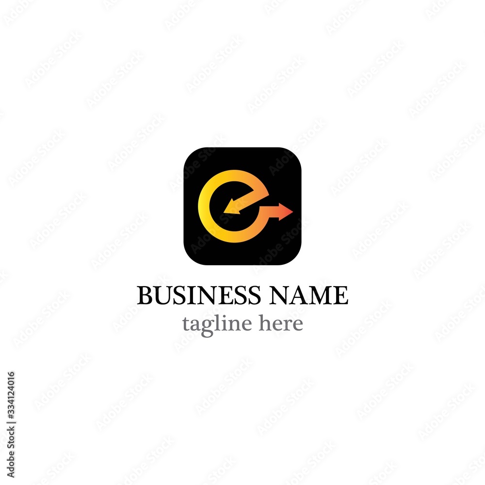Arrows vector illustration icon logo template design Arrows vector illustration icon logo template design