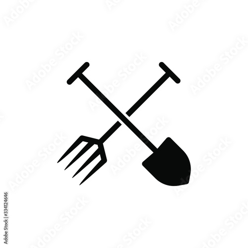 shovel and fork icon