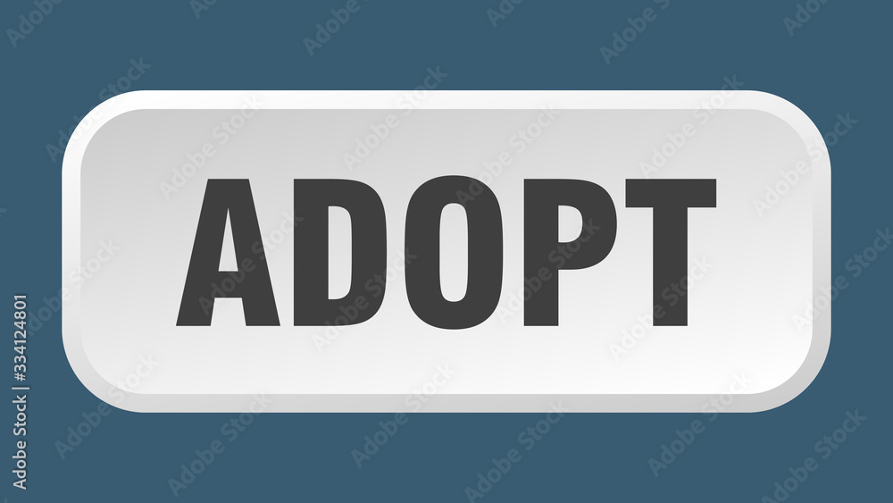 adopt button. adopt square 3d push button adopt button. adopt square 3d push button
