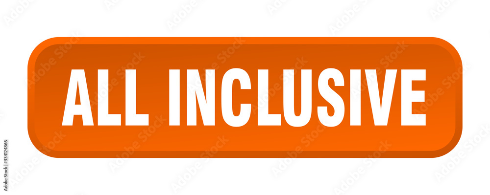 all inclusive button. all inclusive square 3d push button all inclusive button. all inclusive square 3d push button