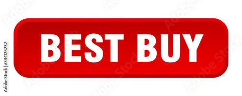 best buy button. best buy square 3d push button