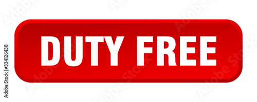 duty free button. duty free square 3d push button