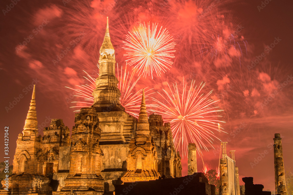 Obraz premium ASIA THAILAND SUKHOTHAI LOY KRATHONG