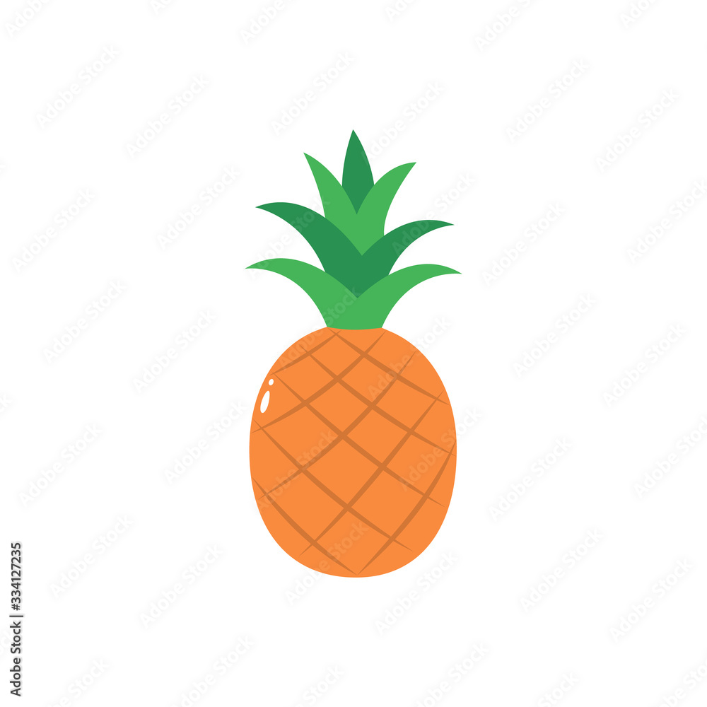 Pineapple isolated icon on a white background. Pineapple isolated icon on a white background.