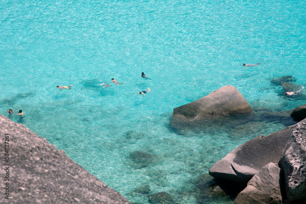 Fototapeta premium Similan Islands , Famous paradise islands in Andaman sea in the Southern of Thailand's 