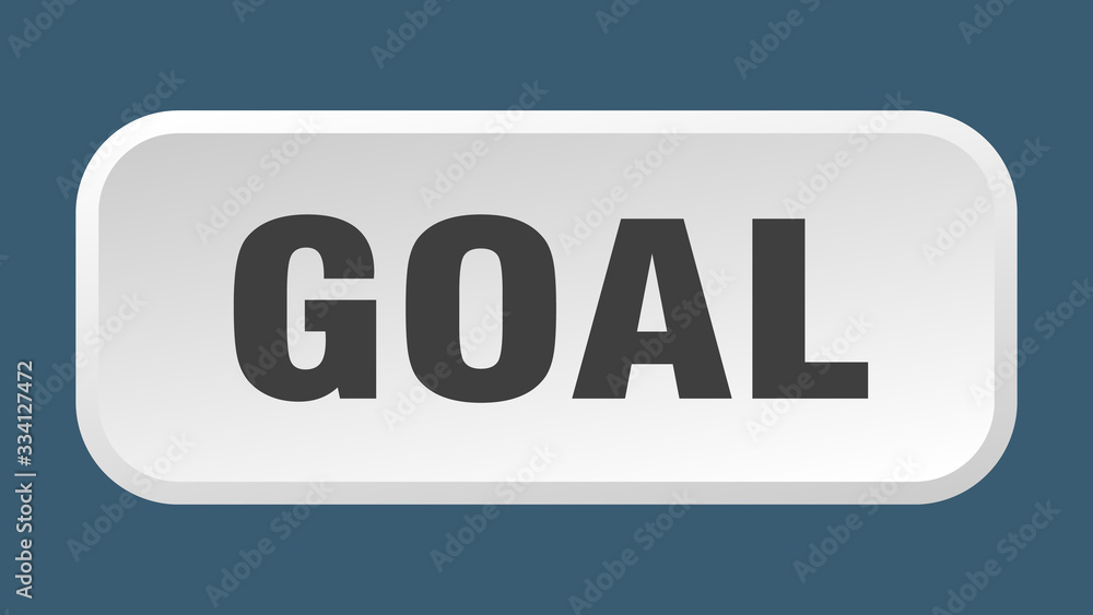 goal button. goal square 3d push button goal button. goal square 3d push button