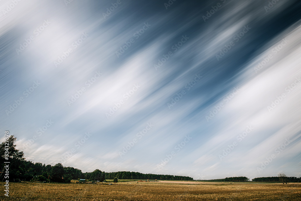 yellow field and blue blurry sky yellow field and blue blurry sky