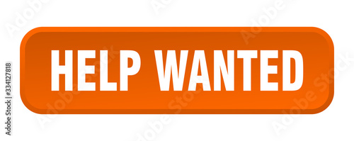 help wanted button. help wanted square 3d push button