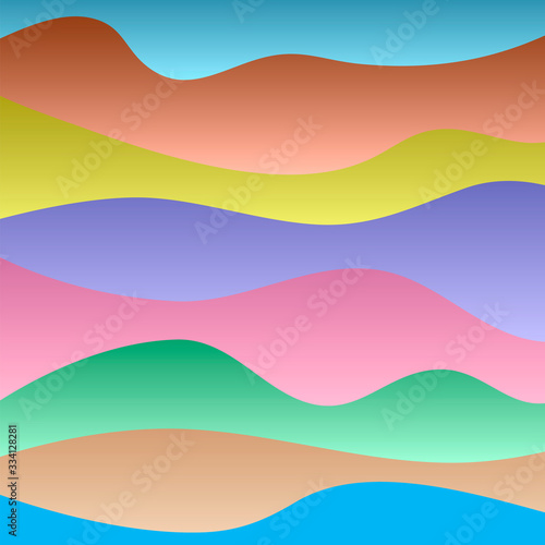 Abstract wavy background with dynamic waves. © sasha15