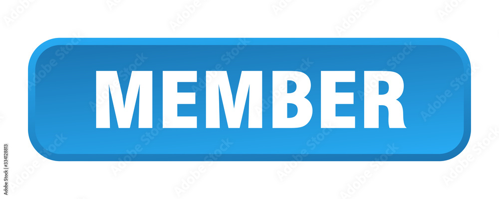 member button. member square 3d push button member button. member square 3d push button