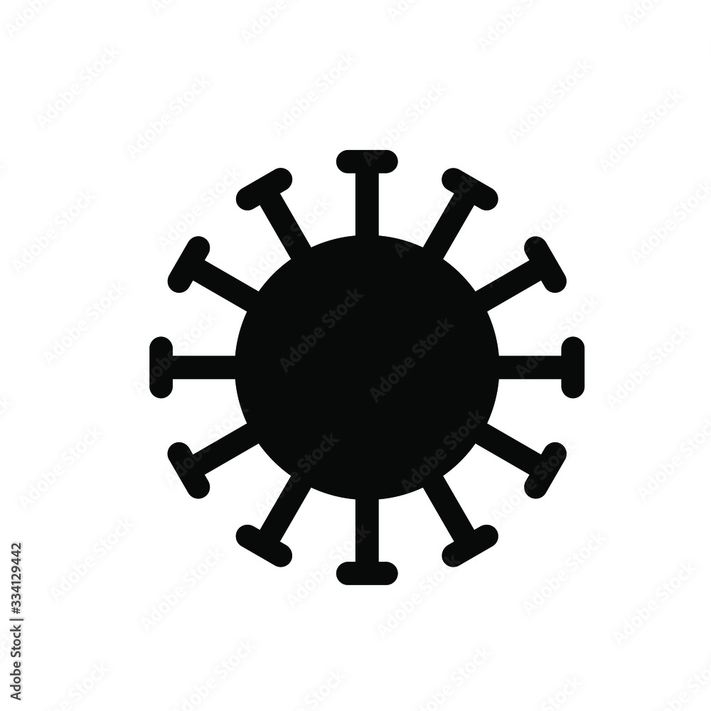 Coronavirus vector isolated on white. Bacteria Icon. Flat coronavirus bacteria icon for sign and symbol. Virus cells vector. Coronavirus bacteria COVID-2019. Dangerous cell from China, vector Coronavirus vector isolated on white. Bacteria Icon. Flat coronavirus bacteria icon for sign and symbol. Virus cells vector. Coronavirus bacteria COVID-2019. Dangerous cell from China, vector