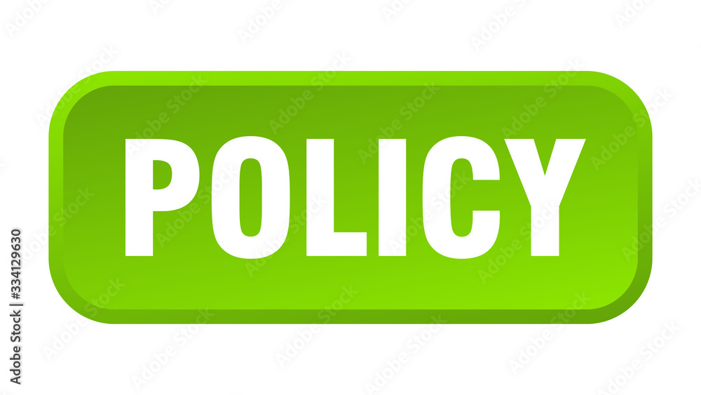 policy button. policy square 3d push button policy button. policy square 3d push button