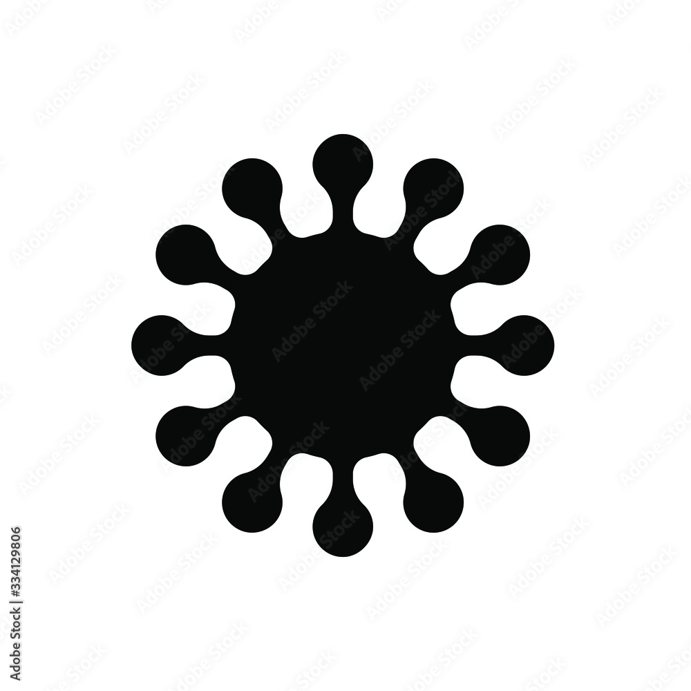 Coronavirus vector isolated on white. Bacteria Icon. Flat coronavirus bacteria icon for sign and symbol. Virus cells vector. Coronavirus bacteria COVID-2019. Dangerous cell from China, vector Coronavirus vector isolated on white. Bacteria Icon. Flat coronavirus bacteria icon for sign and symbol. Virus cells vector. Coronavirus bacteria COVID-2019. Dangerous cell from China, vector