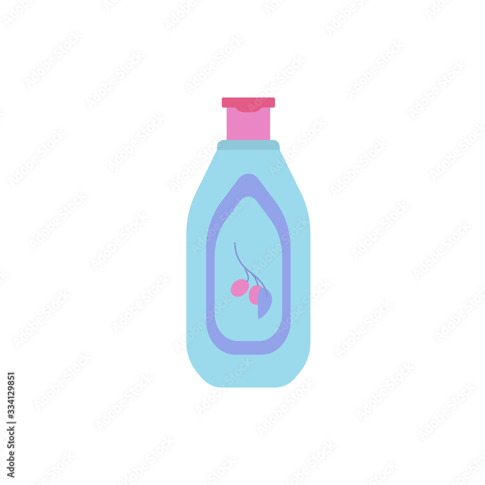 Fashion styling tool isolated on white background. Plastic bottle for paint,cream or shampoo. Cartoon tube for hairdresser. Simple hair coloring product. Hair care icon.Trendy flat vector illustration Fashion styling tool isolated on white background. Plastic bottle for paint,cream or shampoo. Cartoon tube for hairdresser. Simple hair coloring product. Hair care icon.Trendy flat vector illustration