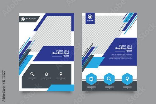 poster flyer pamphlet brochure cover design layout space for photo background, vector illustration template in A4 size