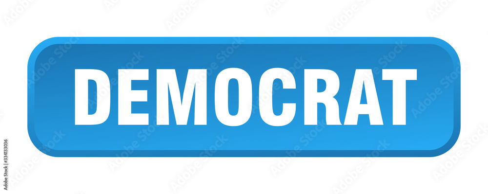 democrat button. democrat square 3d push button democrat button. democrat square 3d push button