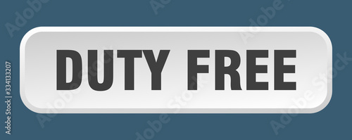 duty free button. duty free square 3d push button