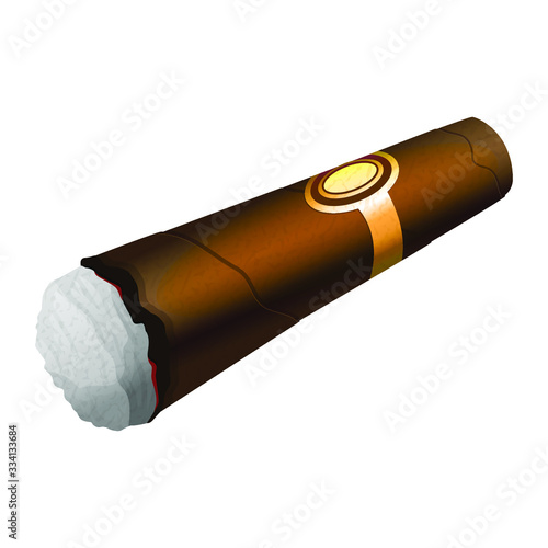Realistic cigar. Vector illustration