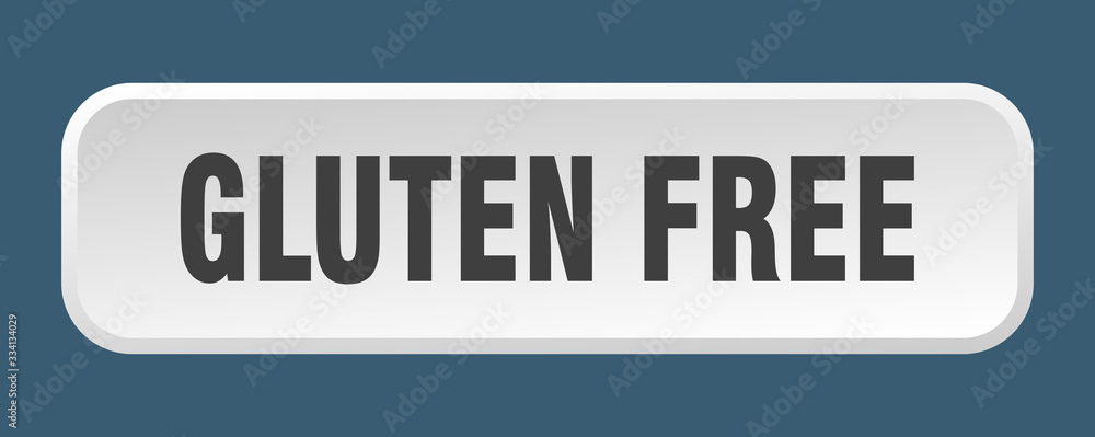 gluten free button. gluten free square 3d push button gluten free button. gluten free square 3d push button