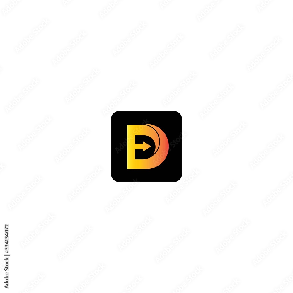 D Letter people logo business template vector icon D Letter people logo business template vector icon