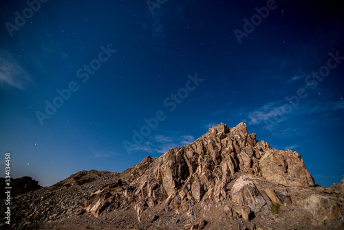  night view of mountains